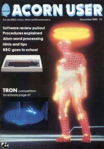 Acorn User magazine cover from December 1982. This issue would have been edited from the Bedford Square offices