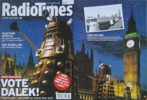 The return of the Daleks to Dr Who in 2005 sparked this gatefold cover for the Radio Times