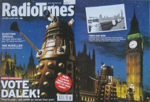 The return of the Daleks to Dr Who in 2005 sparked this gatefold cover for the Radio Times