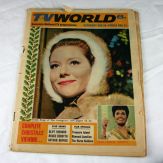 Diana Rigg as The Avengers' Mrs Peel on the cover of TV World in 1965