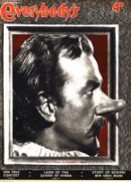 José Ferrer as Cyrano de Bergerac on this Everybody's magazine cover from 10 October 1951. The design has a 3D effect, with the nose appearing to stand proud of the page