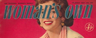 Front cover title from Woman's Own from 19 May 1955