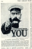 The Kitchener poster shown in the third part of Churchill's Great War partwork in 1933